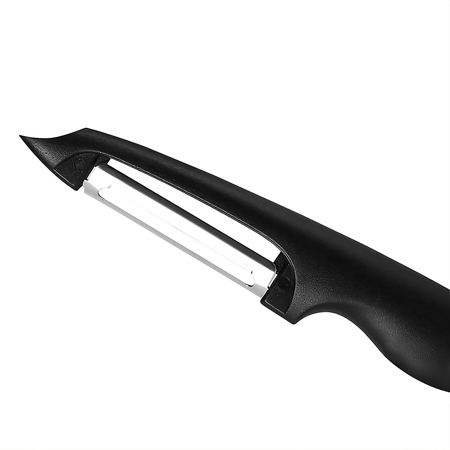 Forever Peeler – Lightweight & Easy on Hands | Smooth, Effortless Peeling with Sharp Stainless Steel Blade (Black)