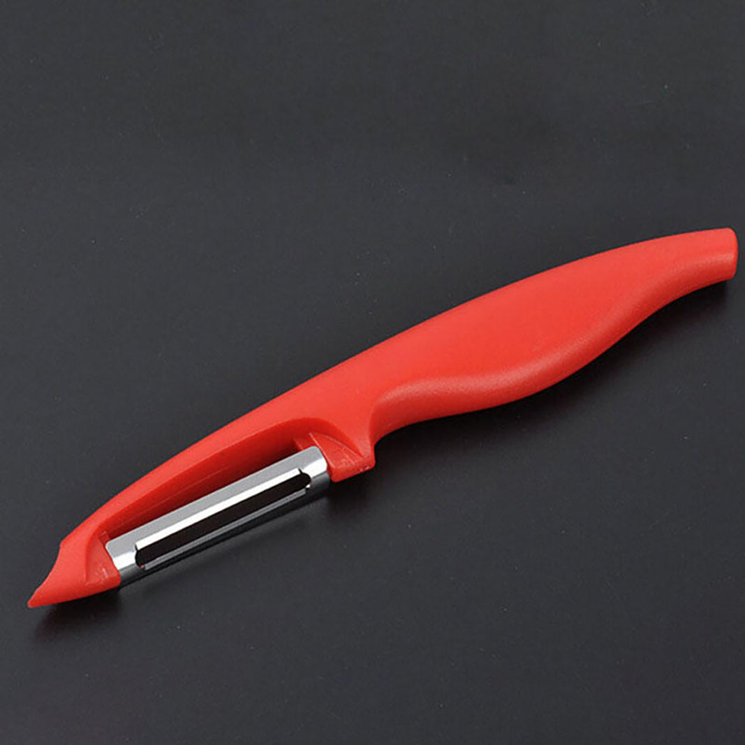 Forever Peeler – Lightweight & Easy on Hands | Smooth, Effortless Peeling with Sharp Stainless Steel Blade (Red)