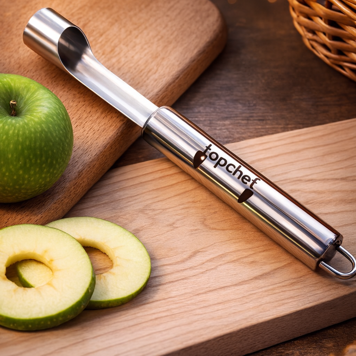 TriPeel Max 3-Piece Peeler Set – Stainless Steel Julienne, Serrated & Straight Peelers with Apple Corer