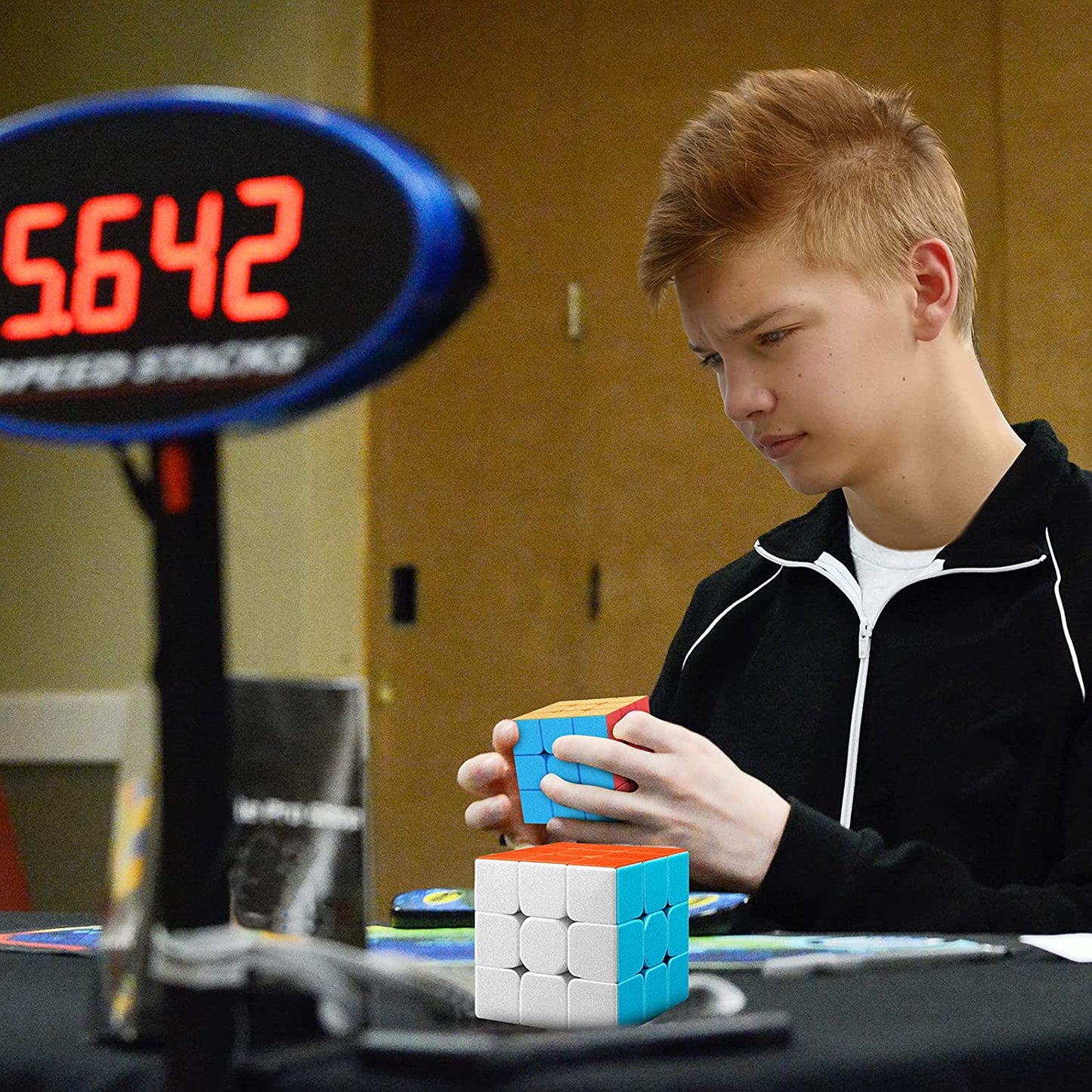 3×3 High Speed Cube – Stickerless Smooth Speedcubing Puzzle