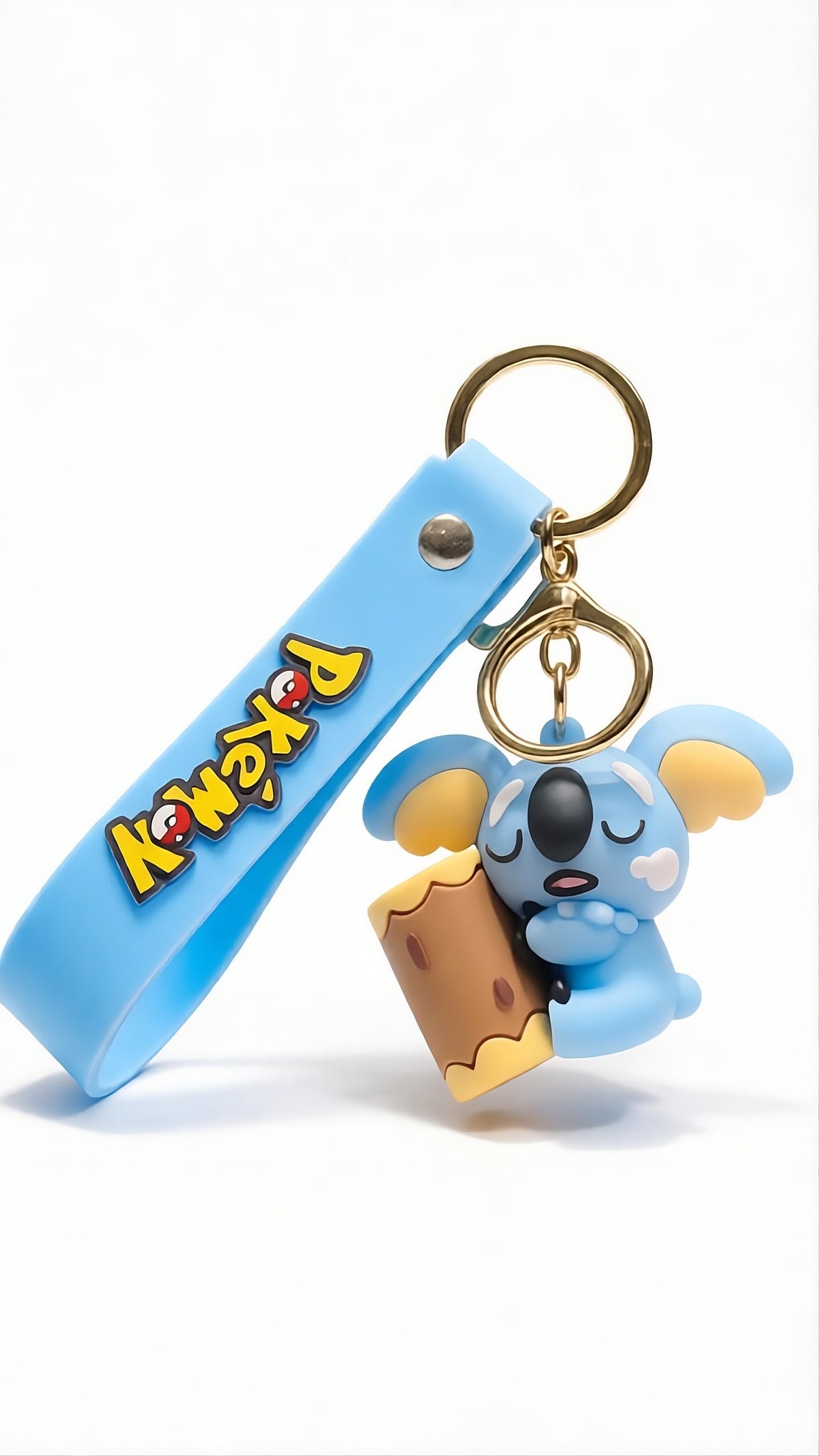 Pokémon Keychain with Wrist Strap – 3D Silicone Anime Key Ring for Keys, Bags, Backpacks & Gifts
