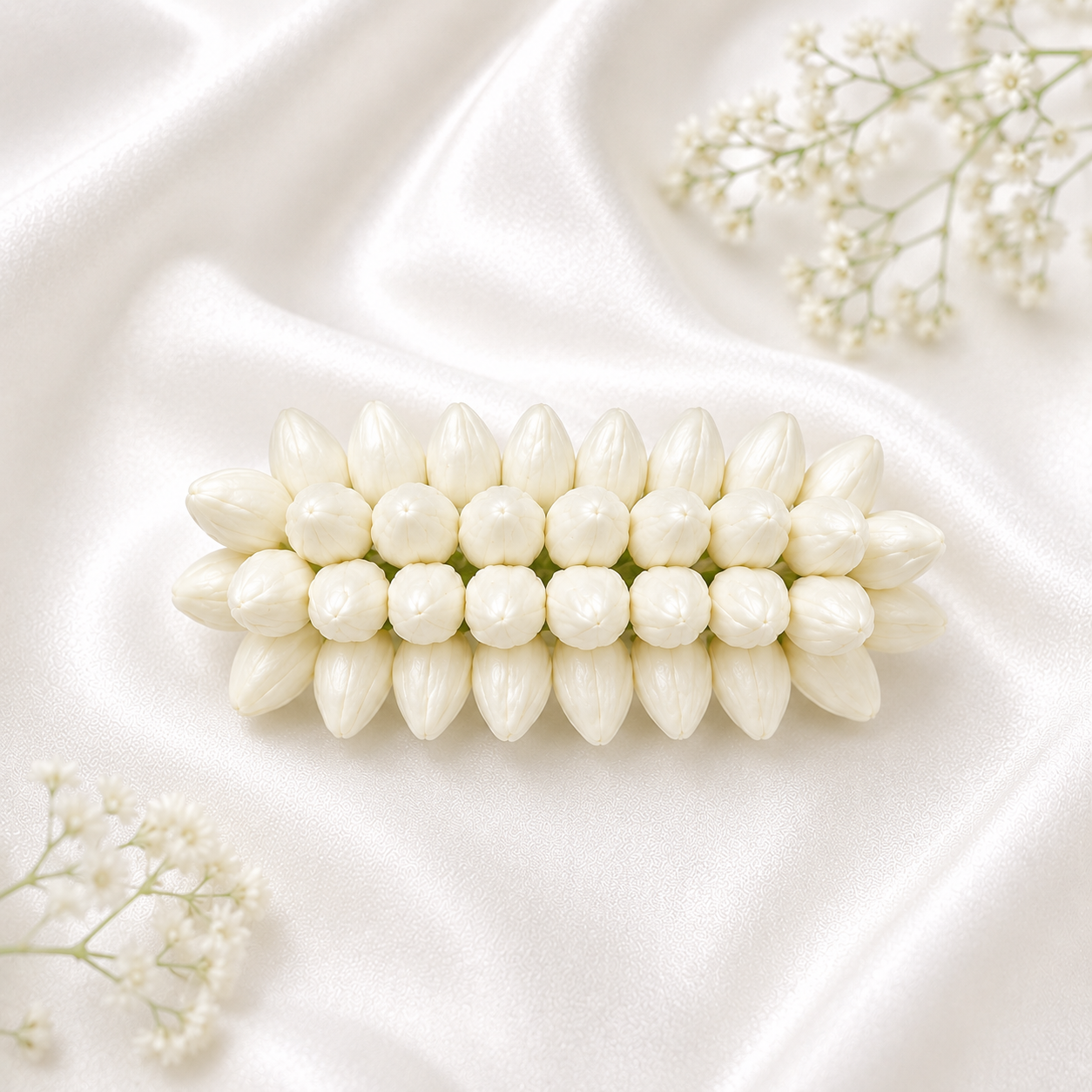 Classic Mallika Traditional Jasmine Floral Hair Clip