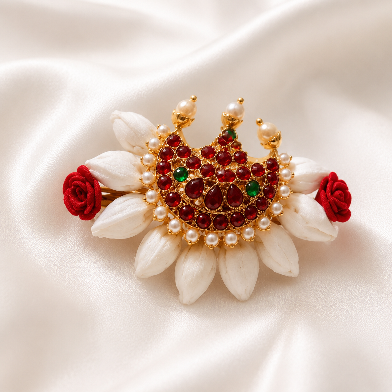 Chandra – Traditional Jasmine Floral Hair Clip