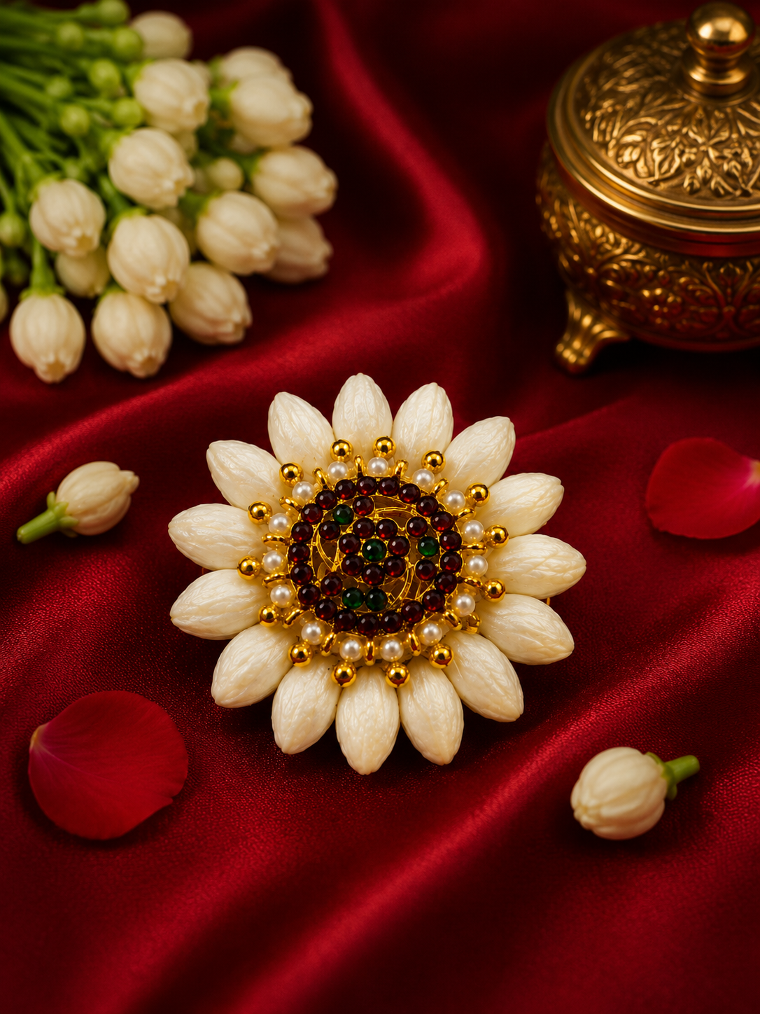Suryan Traditional Jasmine Floral Hair Clip