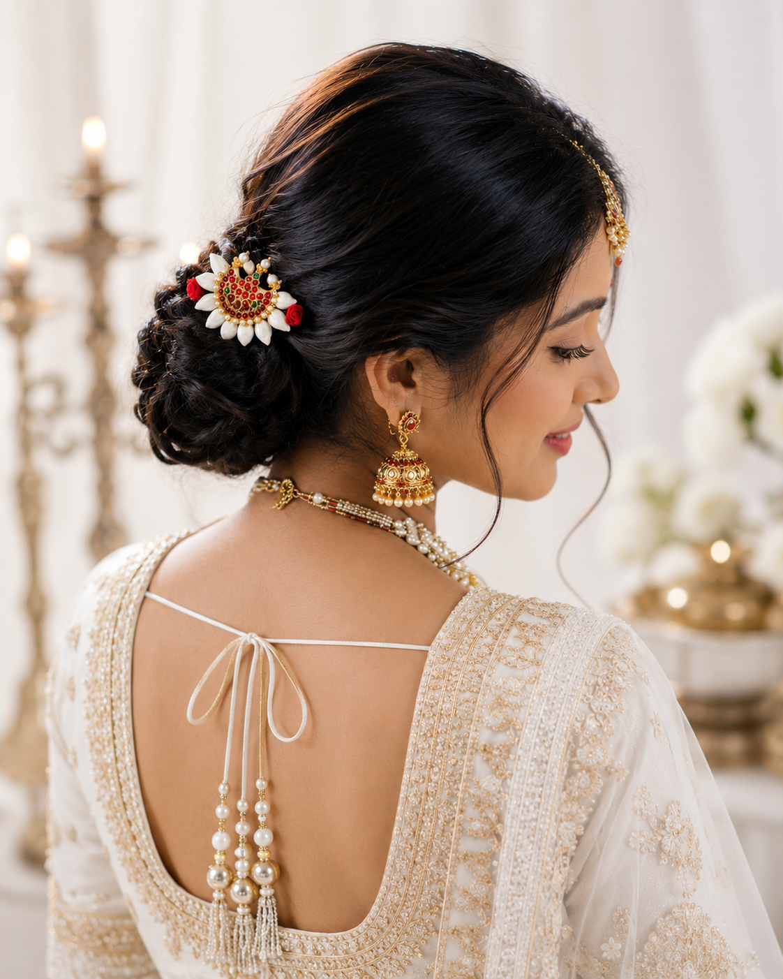 Chandra – Traditional Jasmine Floral Hair Clip