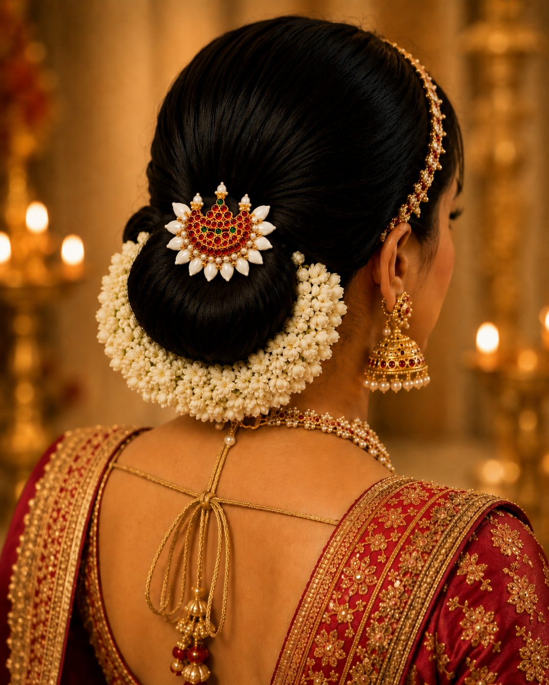 Swarna Chandra – Traditional Jasmine Floral Hair Clip