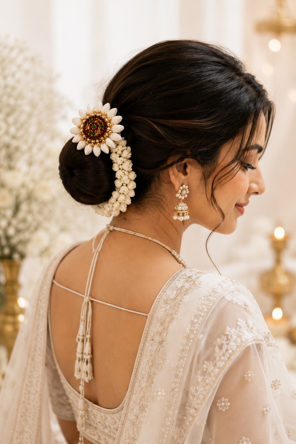 Suryan Traditional Jasmine Floral Hair Clip