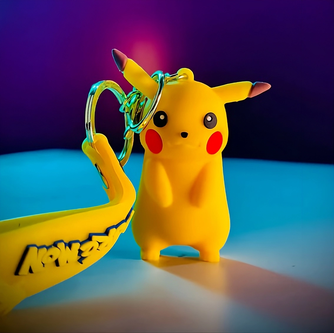 Pokémon Keychain with Wrist Strap – 3D Silicone Anime Key Ring for Keys, Bags, Backpacks & Gifts