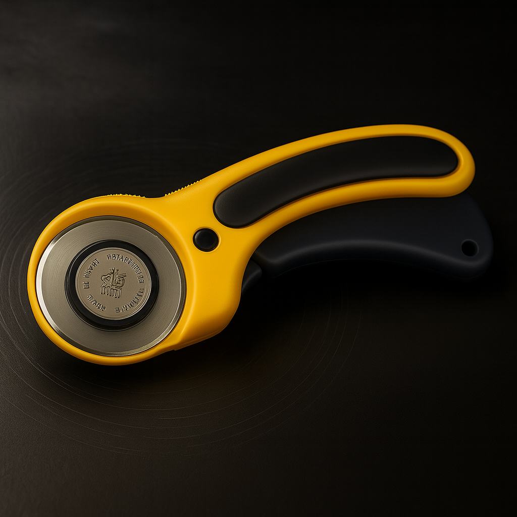 LABEAUTE 45mm Rotary Cutter for Fabric & Quilting – Includes 5 Extra Blades