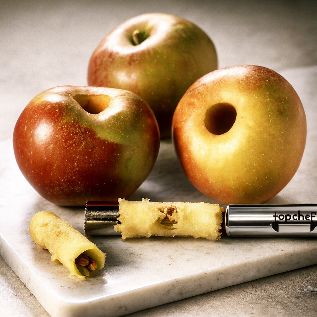 Apple & Pear Corer – Stainless Steel Serrated Fruit Core Remover