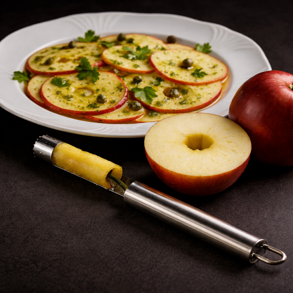 Apple & Pear Corer – Stainless Steel Serrated Fruit Core Remover