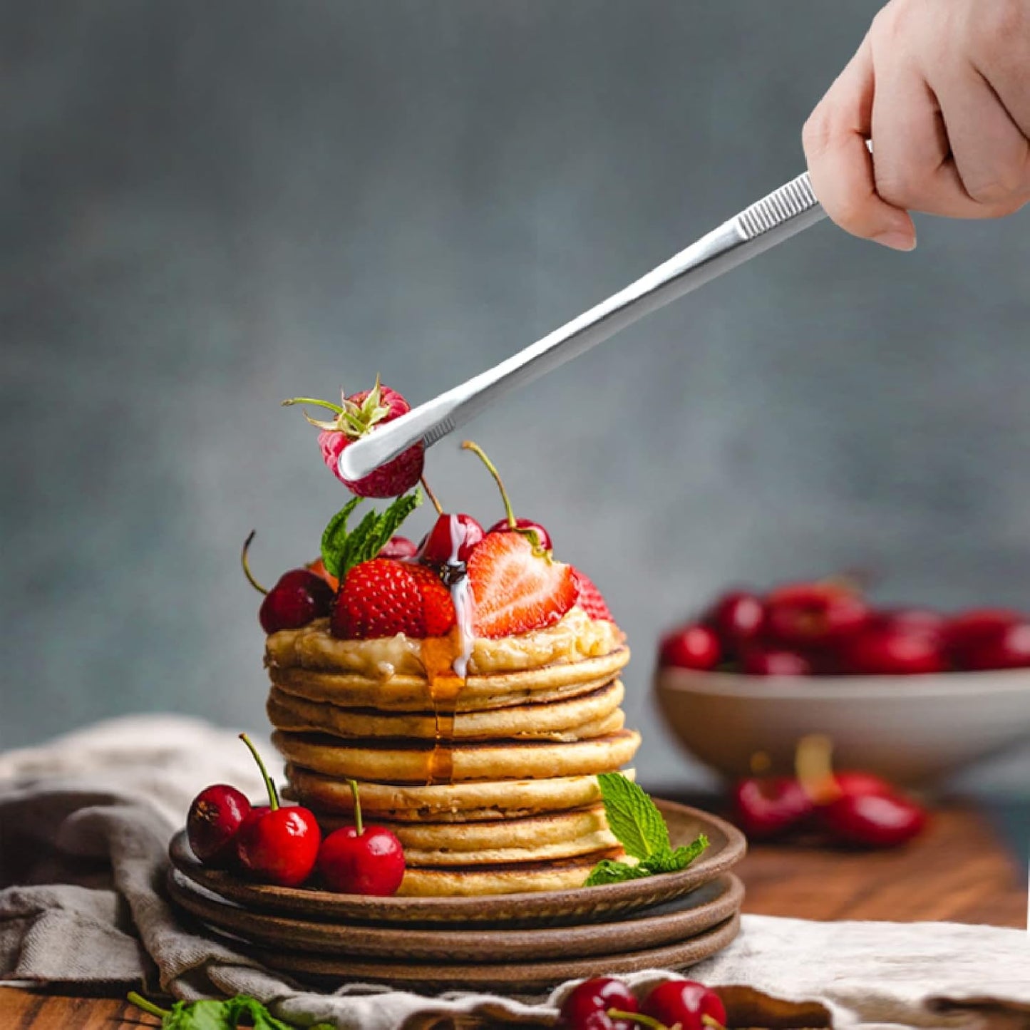 12-Inch Cooking Tweezers – Wide Tip Stainless Steel Roti & Chapati Tongs (Chimta)