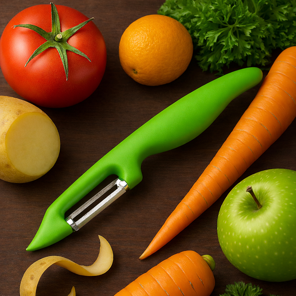 Forever Peeler – Lightweight & Easy on Hands | Smooth, Effortless Peeling with Sharp Stainless Steel Blade (Green)