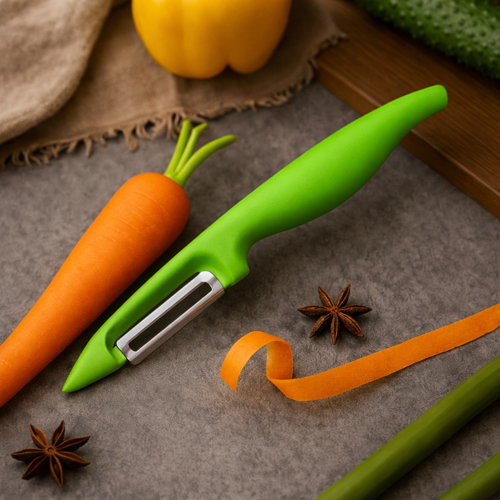 Forever Peeler – Lightweight & Easy on Hands | Smooth, Effortless Peeling with Sharp Stainless Steel Blade (Green)