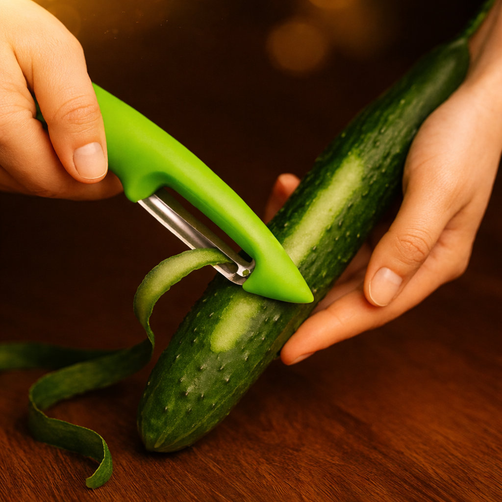 Forever Peeler – Lightweight & Easy on Hands | Smooth, Effortless Peeling with Sharp Stainless Steel Blade (Green)