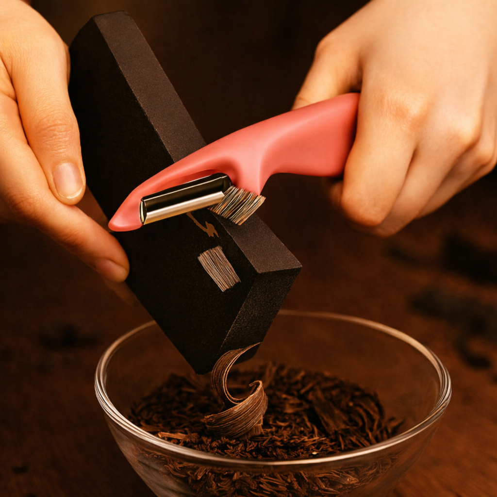 Forever Peeler – Lightweight & Easy on Hands | Smooth, Effortless Peeling with Sharp Stainless Steel Blade (Pink)