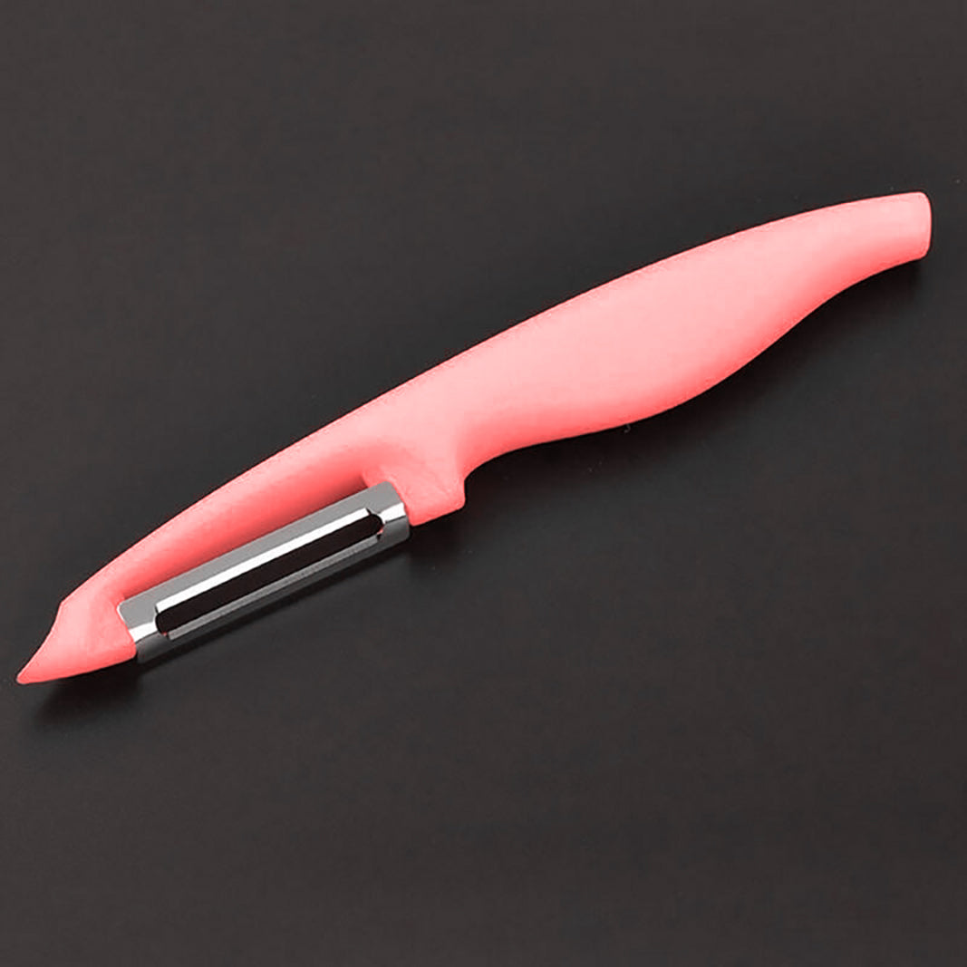 Forever Peeler – Lightweight & Easy on Hands | Smooth, Effortless Peeling with Sharp Stainless Steel Blade (Pink)