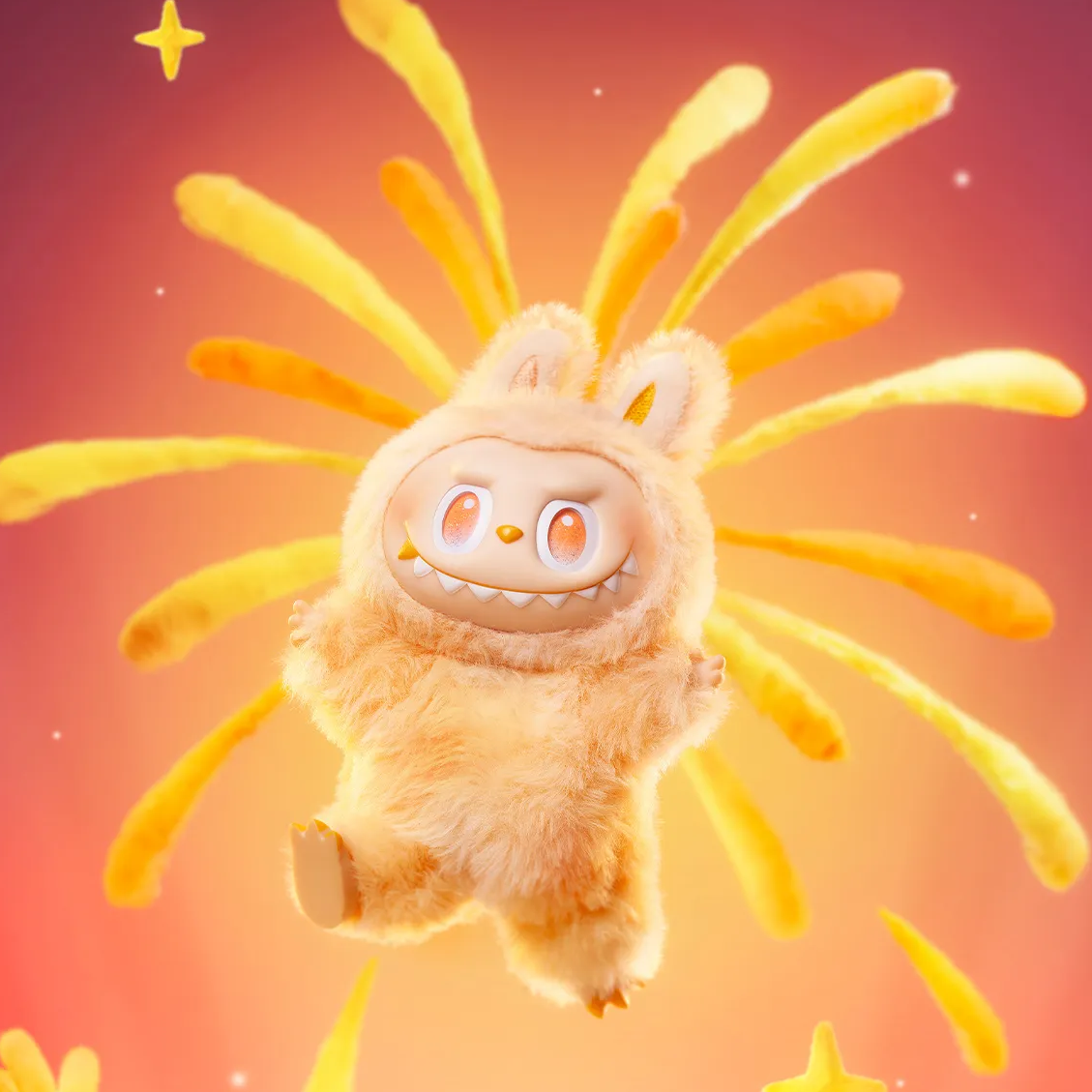 The Monsters Big into Energy Series – Happiness Peach Edition | Vinyl Plush Pendant Figure