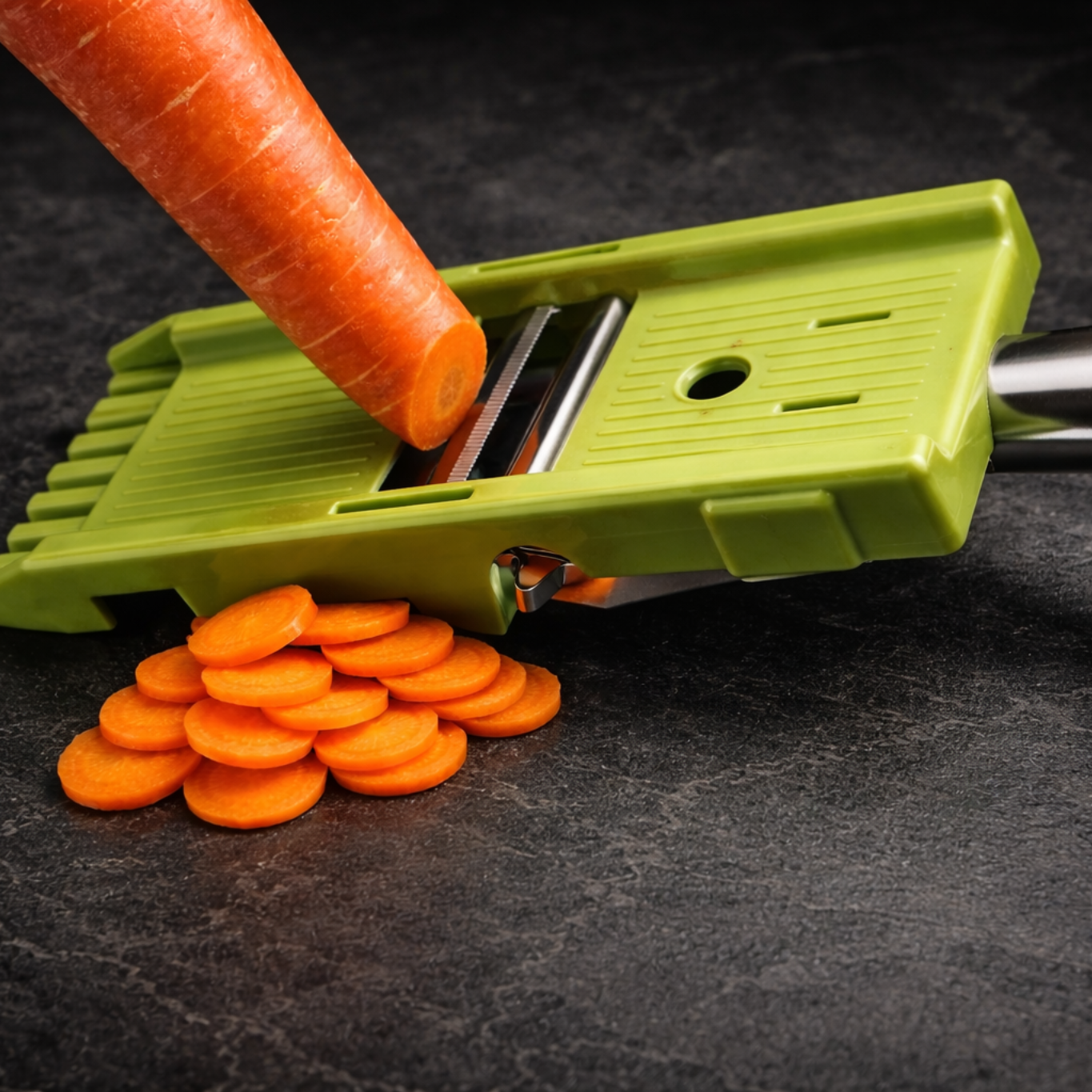Quad 4-in-1 Peeler – Peel, Slice, Julienne & Spiralize in Seconds | Stainless Steel Multi-Use Kitchen Tool