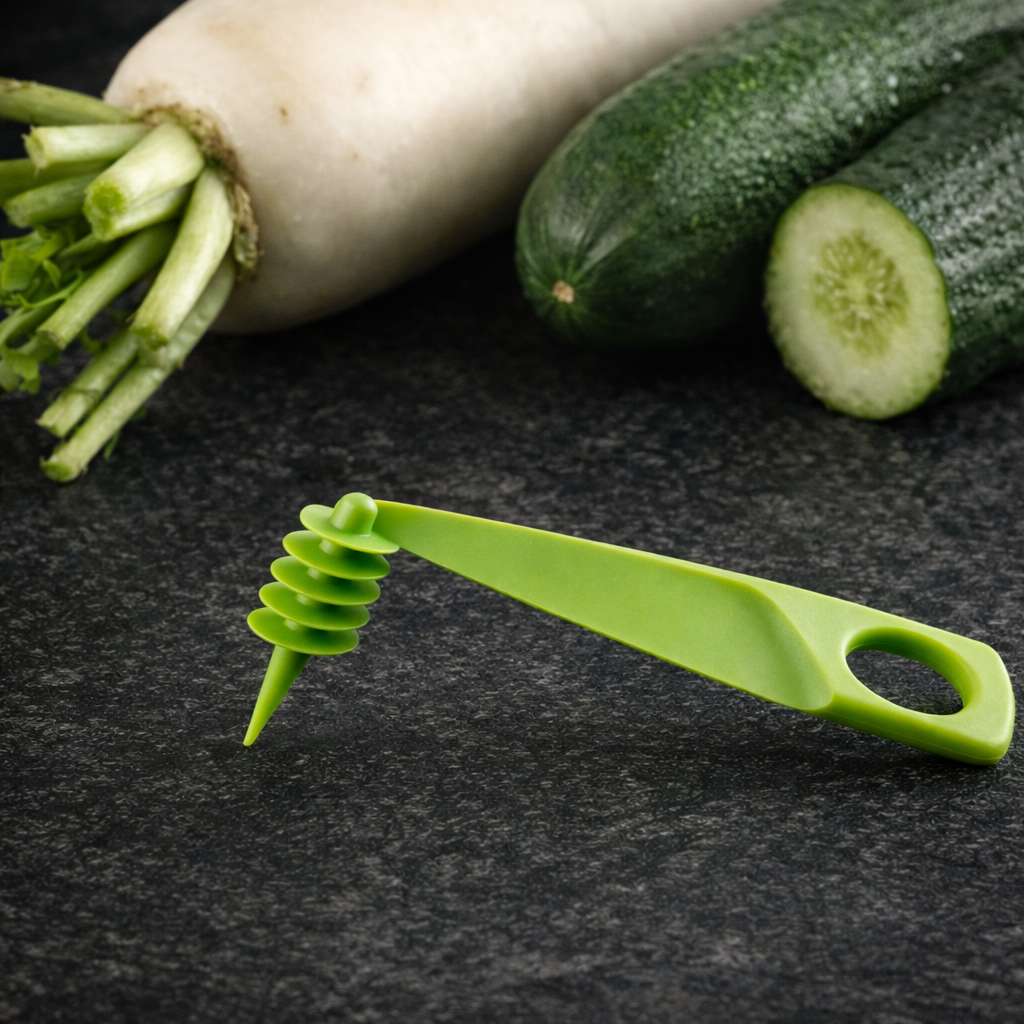 Quad 4-in-1 Peeler – Peel, Slice, Julienne & Spiralize in Seconds | Stainless Steel Multi-Use Kitchen Tool