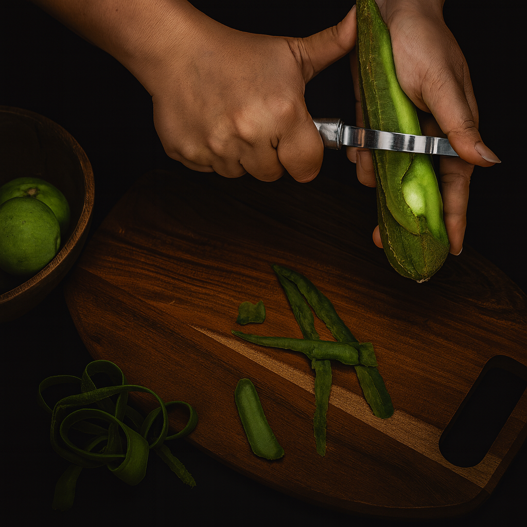 Universal Straight Serrated Peeler – Stainless Steel Swivel Blade Vegetable & Fruit Peeler