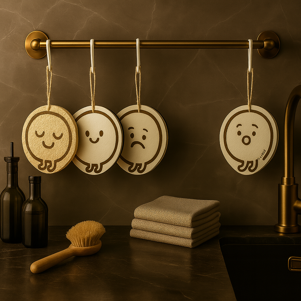 Eco Kitchen Sponges – Pop-Up Reusable Wood Pulp Sponges (2-Pack)