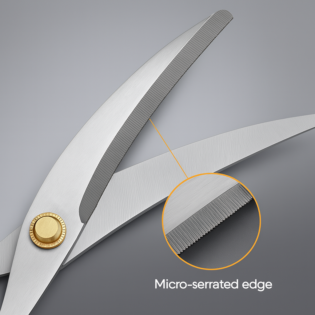 All-Purpose Kitchen Scissors – Heavy-Duty 3Cr13 Stainless Steel Korean Kitchen Shears (Red)