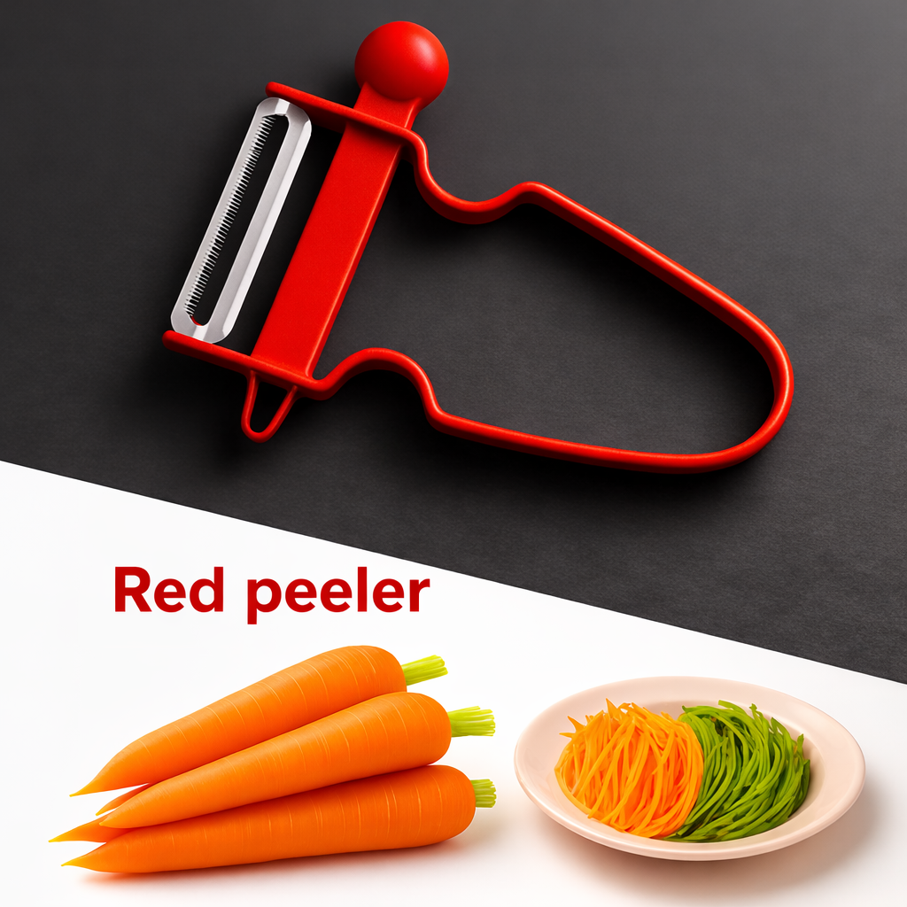 Magic Trio 3-Piece Peeler Set – Julienne, Serrated & Straight Stainless Steel Peelers