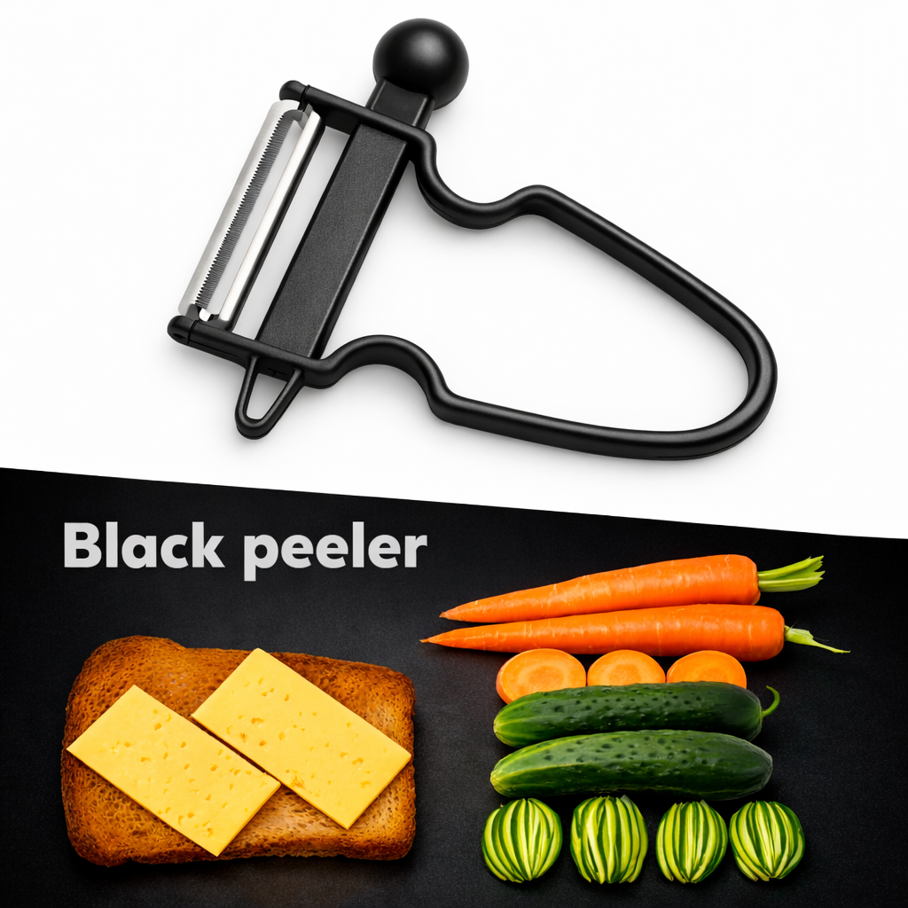 Magic Trio 3-Piece Peeler Set – Julienne, Serrated & Straight Stainless Steel Peelers