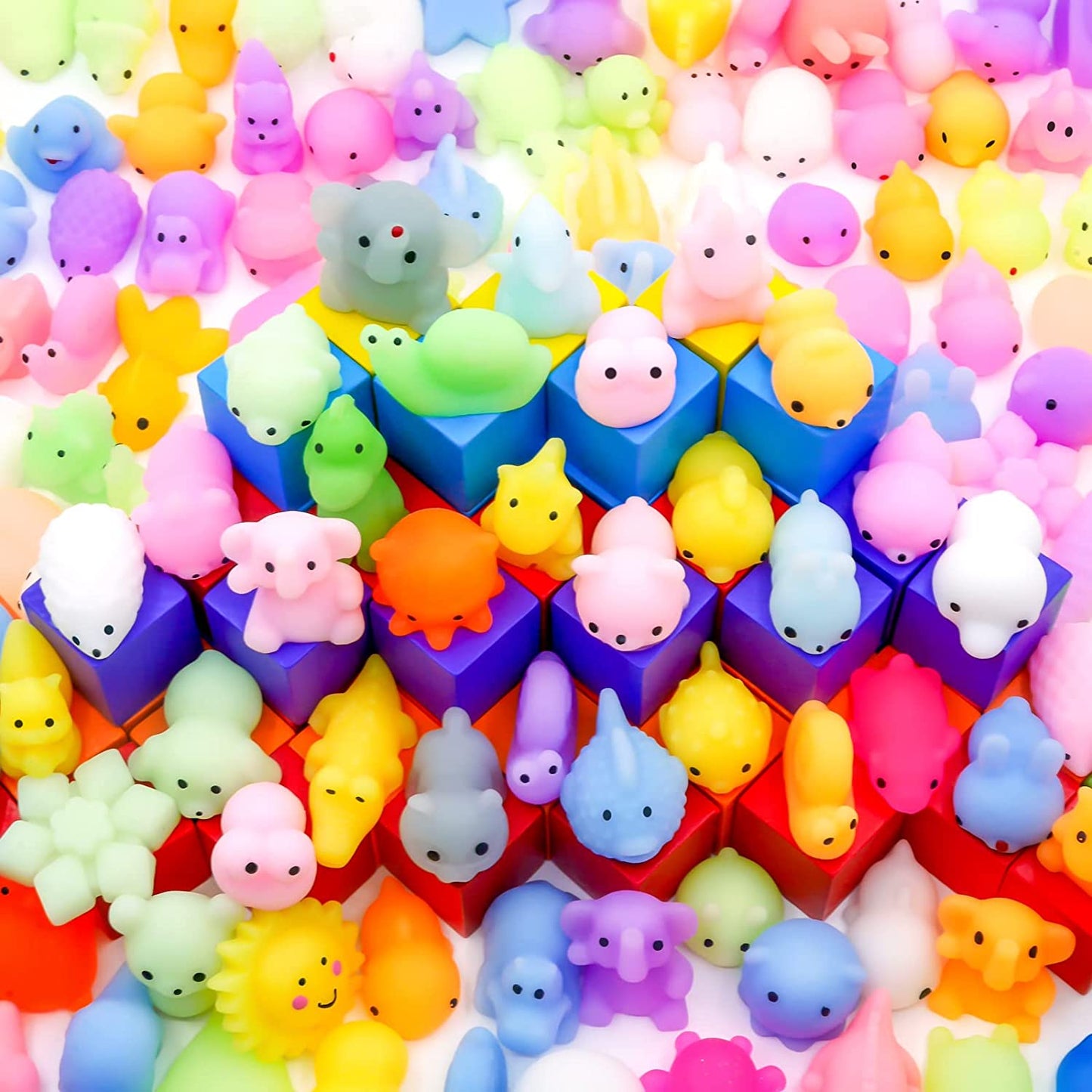Kawaii Mochi Squishy Toys – Mini Animal Squishies (30-Pack) Party Favors & Pinata Fillers