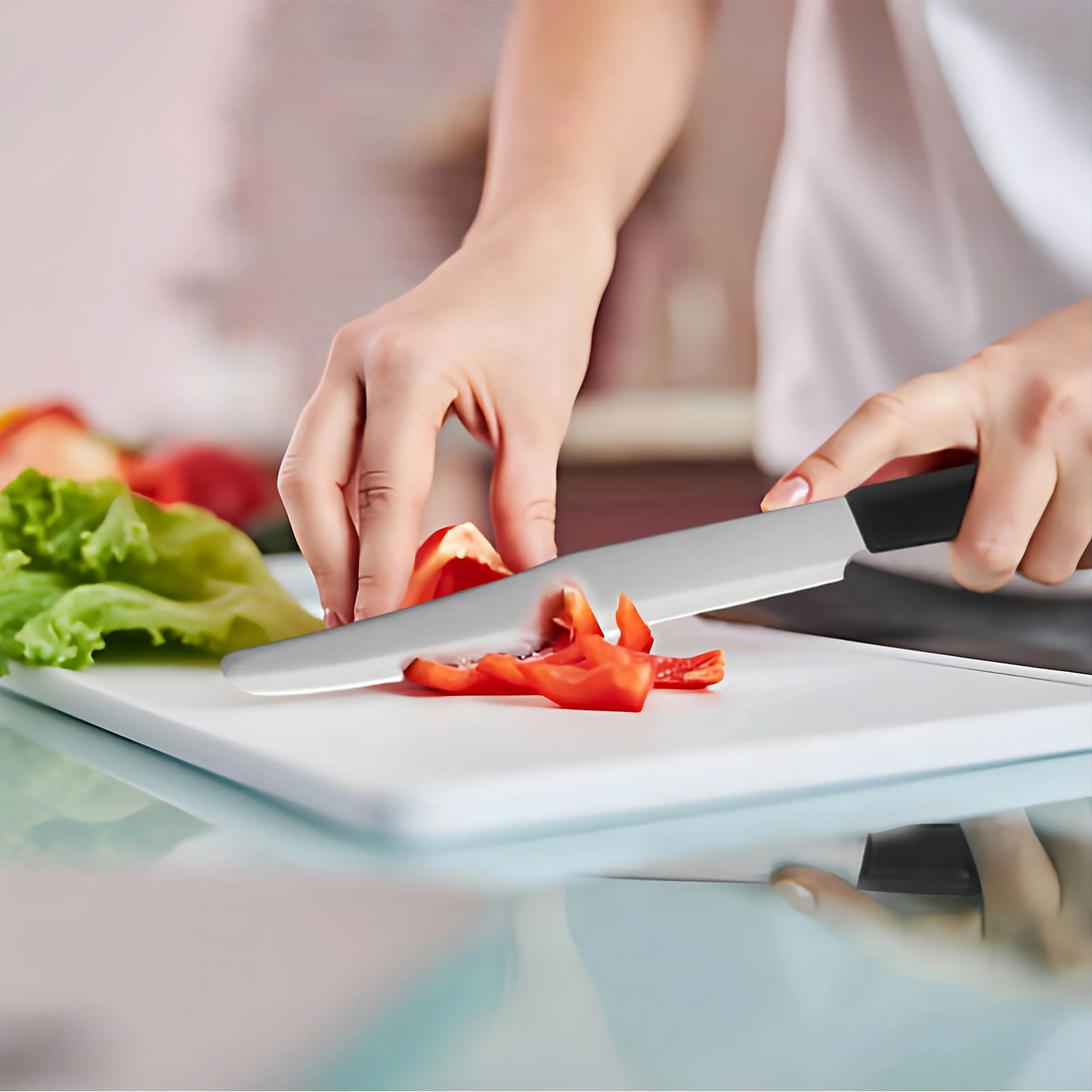 2-in-1 Safe Paring Knife & Adjustable Peeler – Rounded Tip Stainless Steel Prep Tool