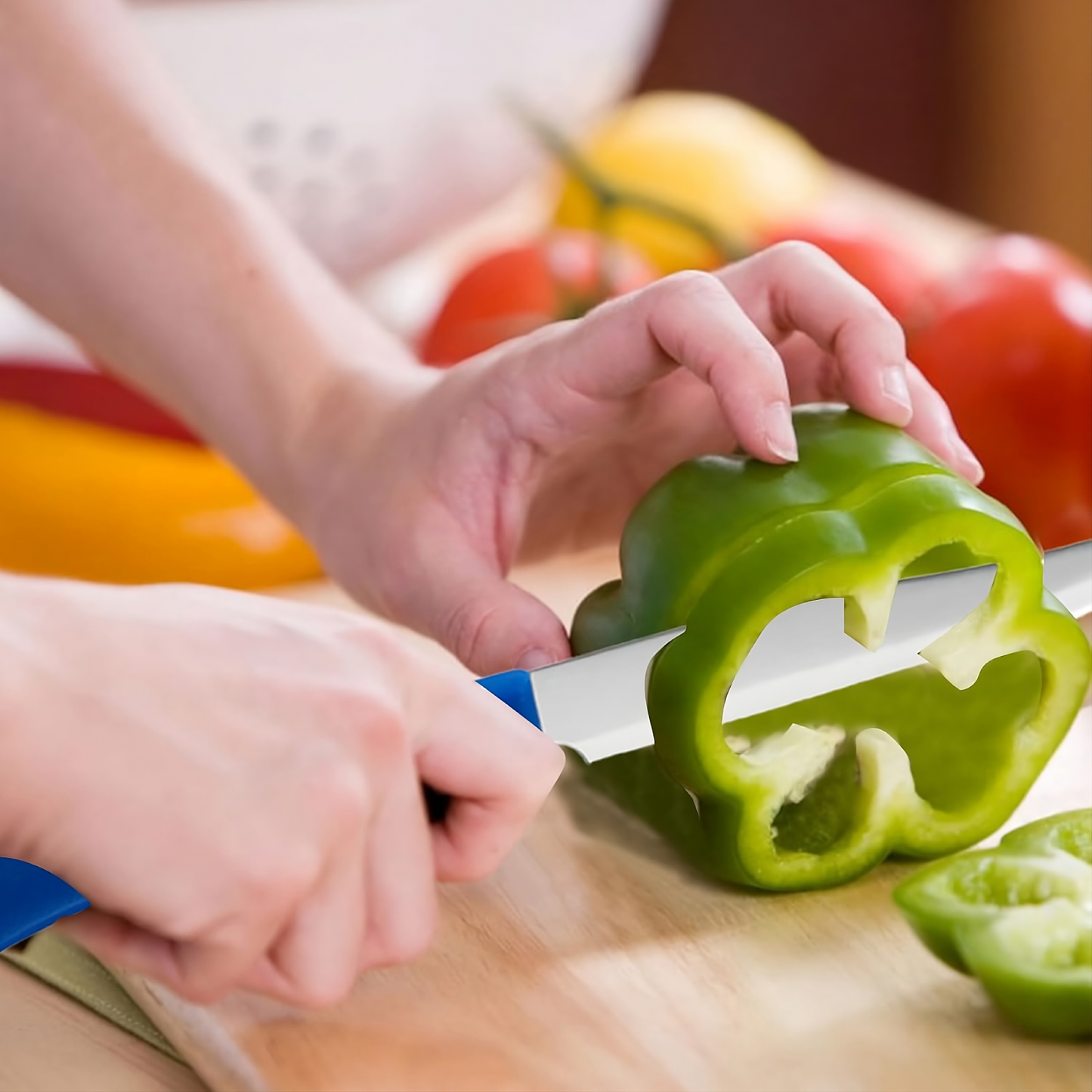 2-in-1 Safe Paring Knife & Adjustable Peeler – Rounded Tip Stainless Steel Prep Tool