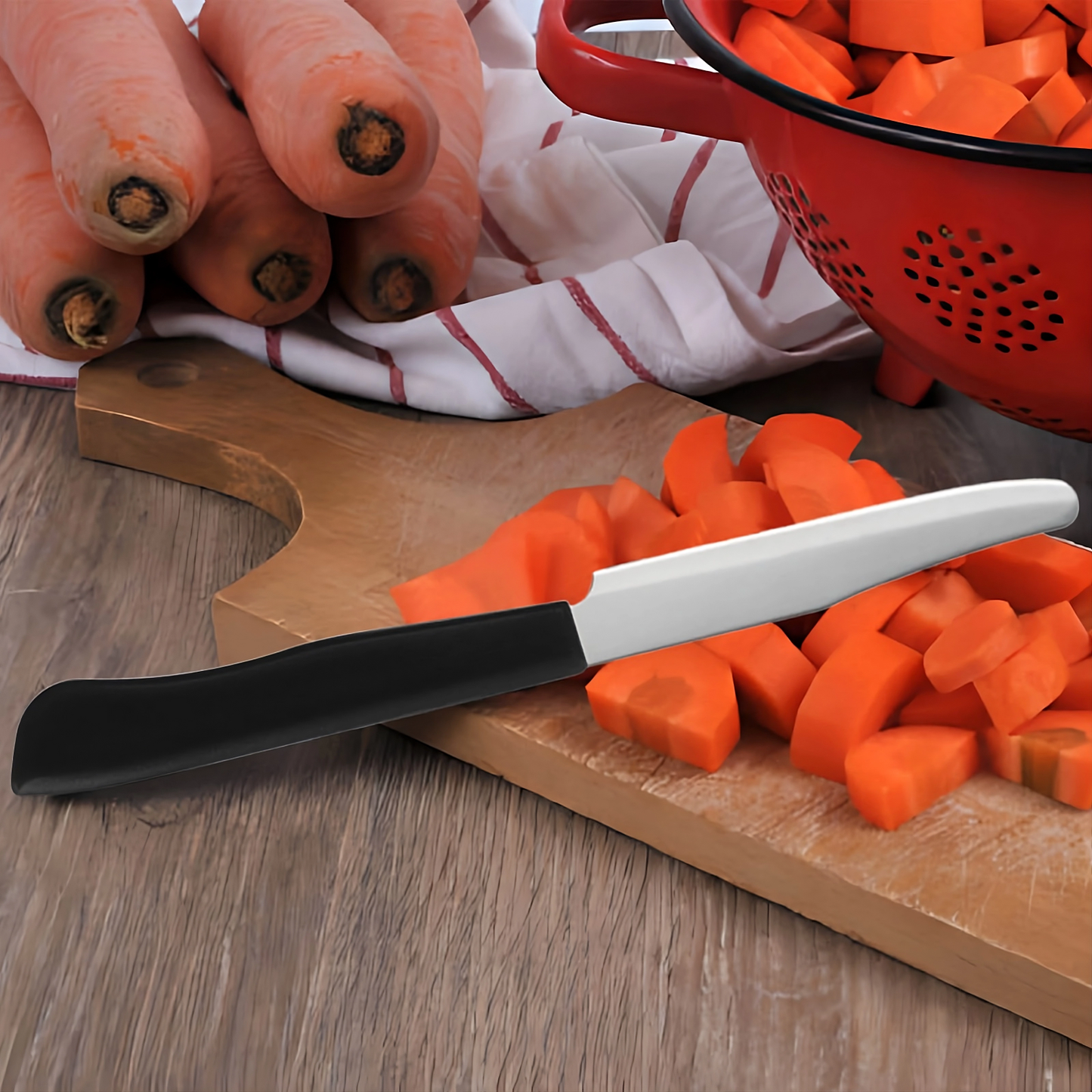 2-in-1 Safe Paring Knife & Adjustable Peeler – Rounded Tip Stainless Steel Prep Tool