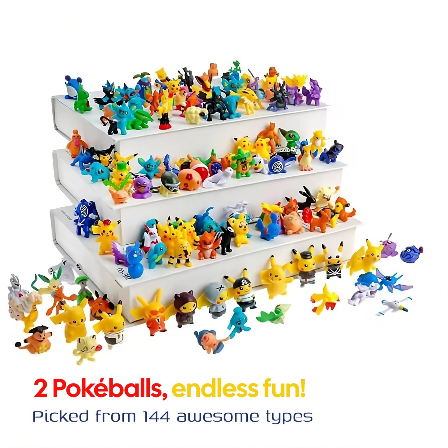Mini Battle Figures in Poké Ball – Original Size Collectible Toy (2 Pack)