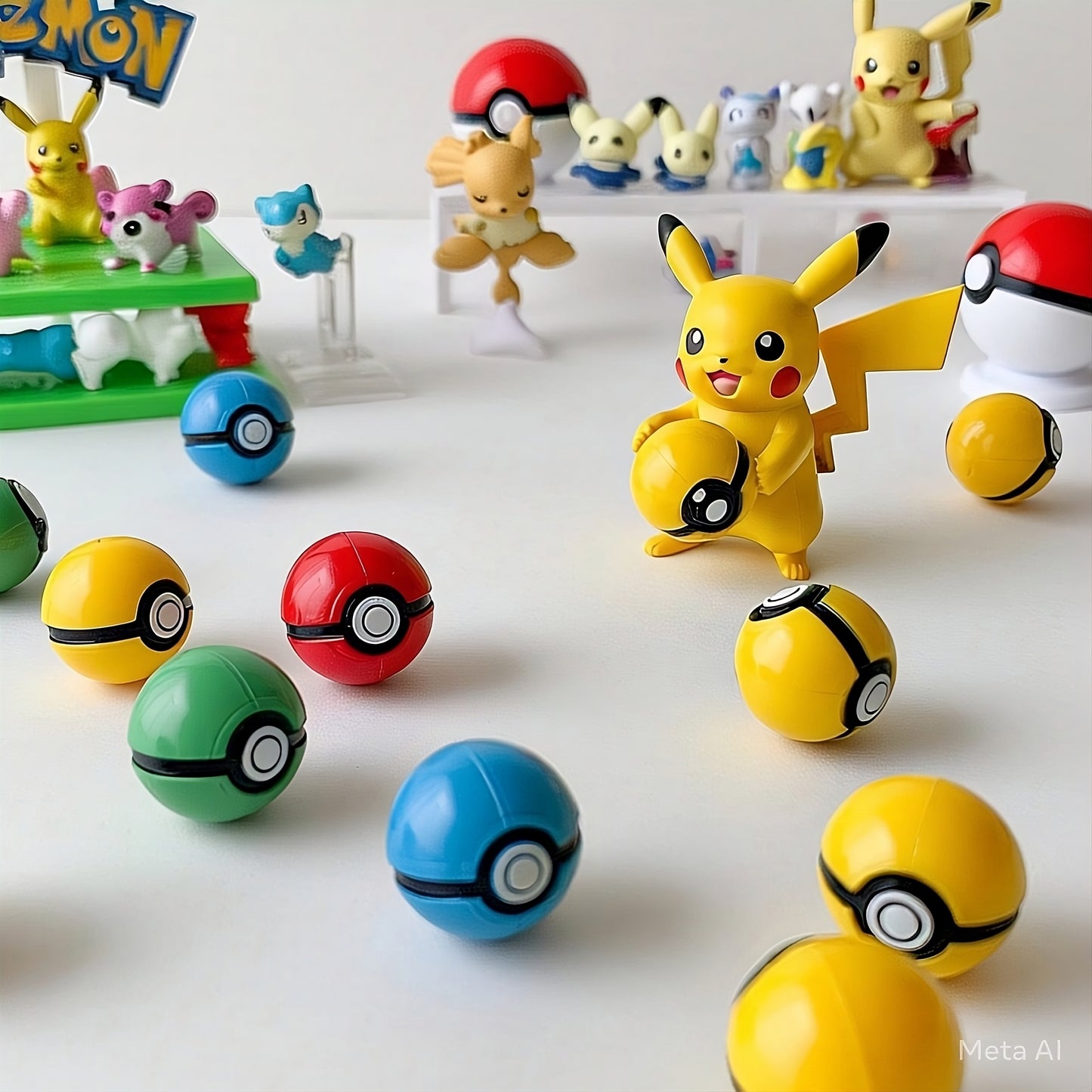 Mini Battle Figures in Poké Ball – Original Size Collectible Toy (2 Pack)