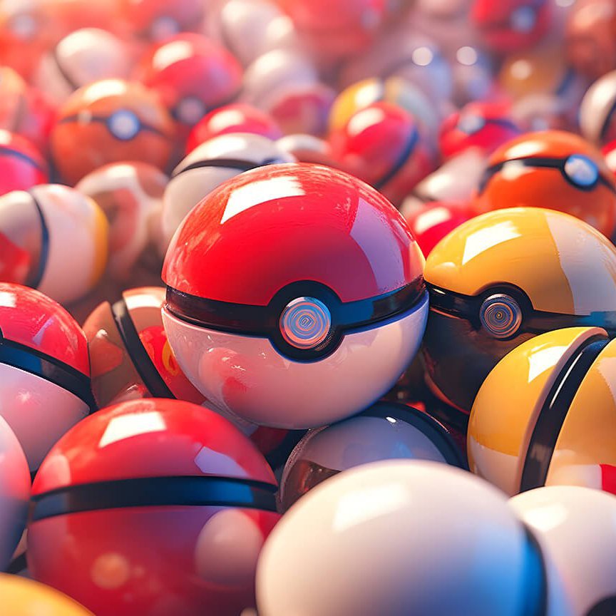 Mini Battle Figures in Poké Ball – Pocket Size Collectible Toy (5 Pack)