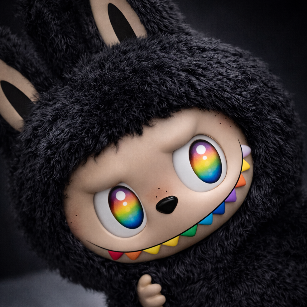 The Monsters Big into Energy Series – Secret Black Edition | Vinyl Plush Pendant Figure