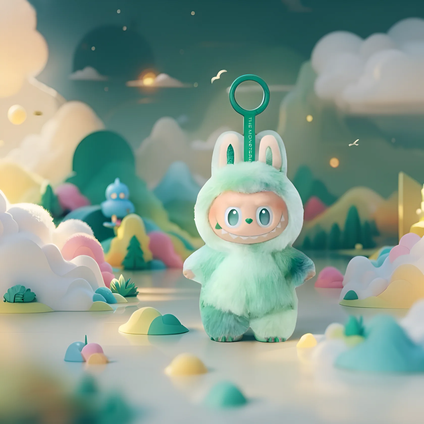 The Monsters Big into Energy Series – Serenity Green Edition | Vinyl Plush Pendant Figure