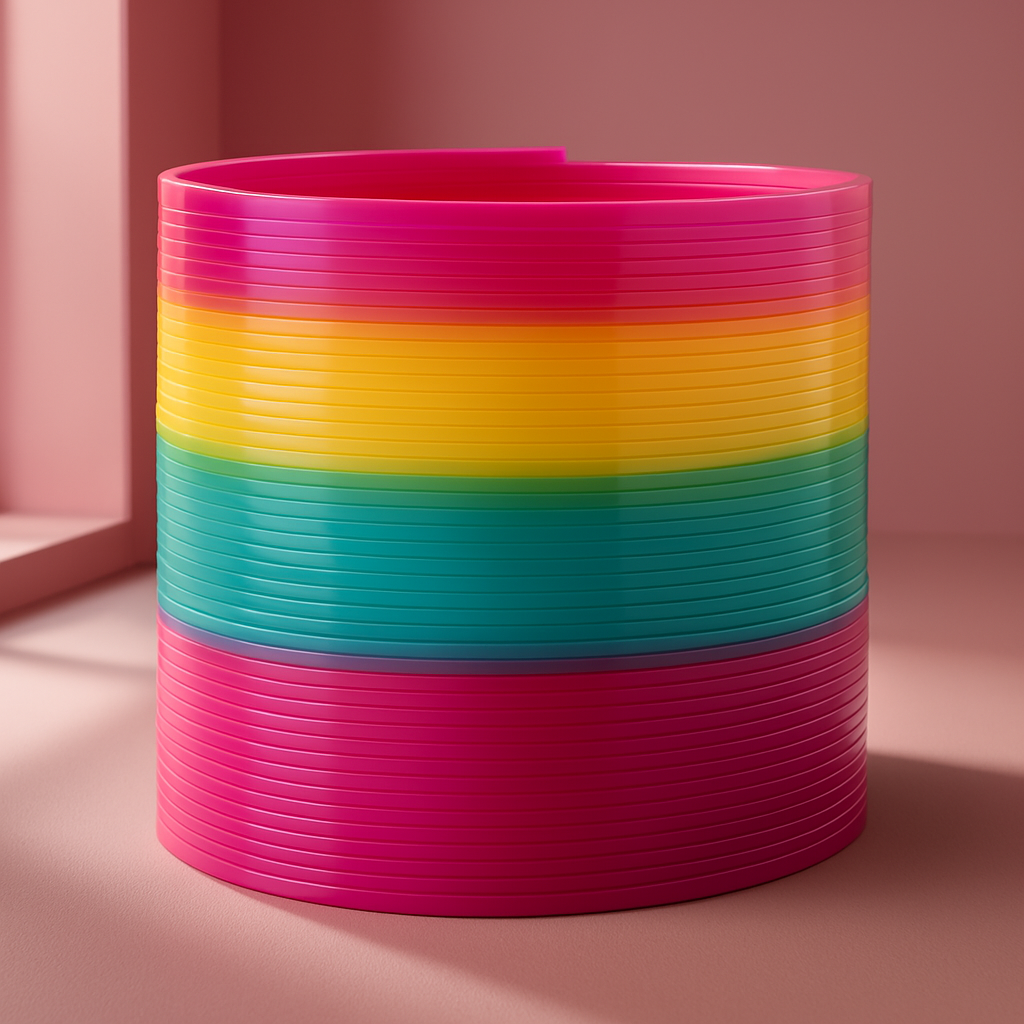 Original Rainbow Slinky Spring Toy – Large Classic Stair-Walking Coil