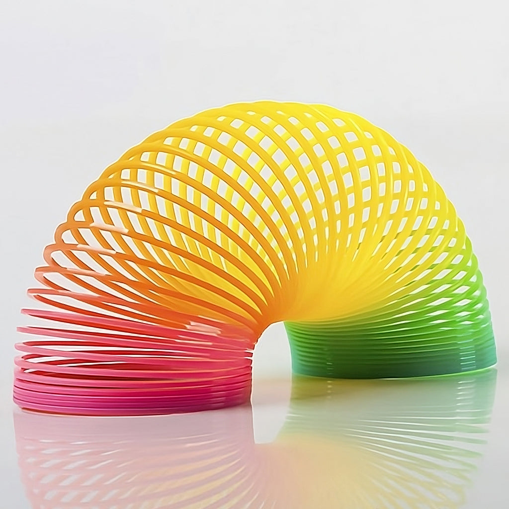 Original Rainbow Slinky Spring Toy – Large Classic Stair-Walking Coil