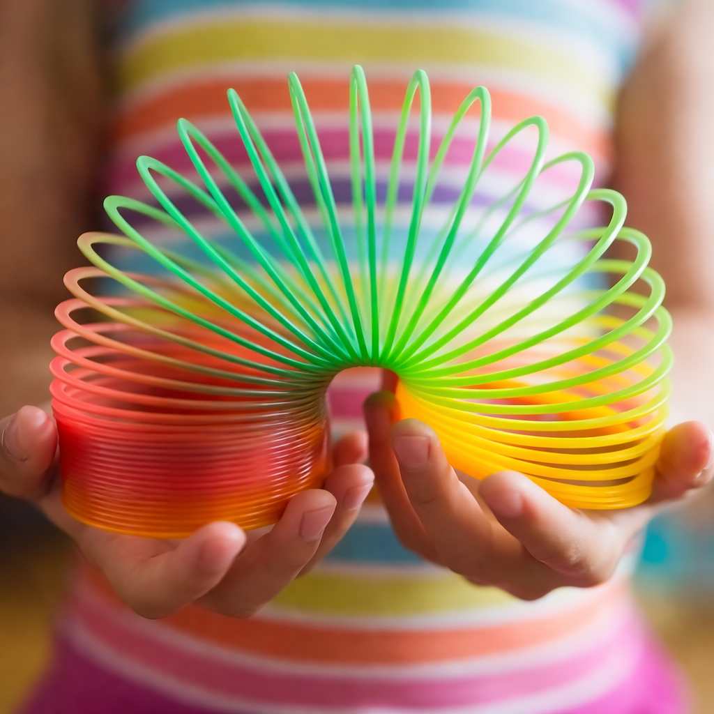 Original Rainbow Slinky Spring Toy – Large Classic Stair-Walking Coil