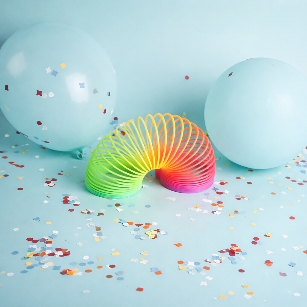 Original Rainbow Slinky Spring Toy – Large Classic Stair-Walking Coil