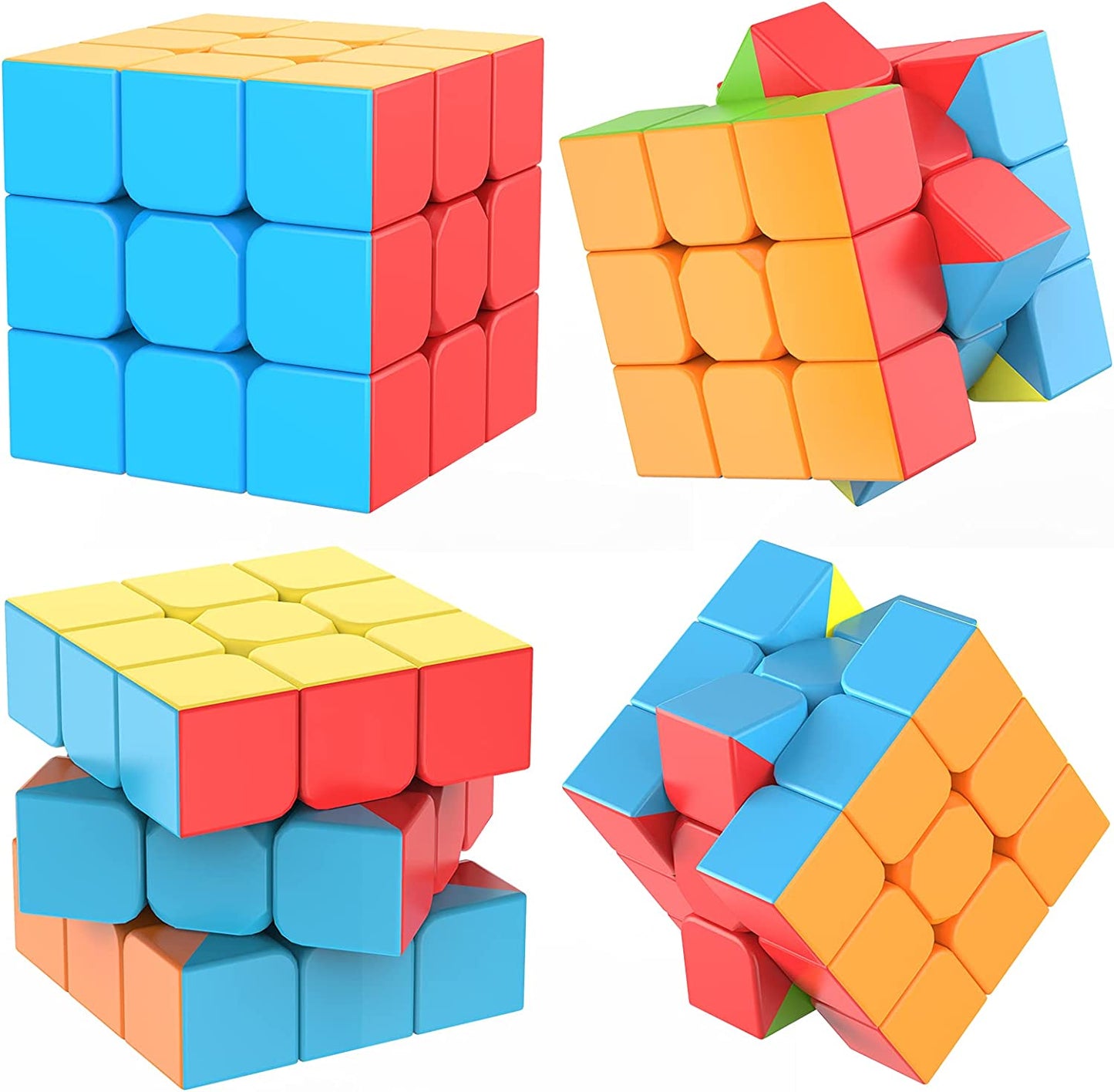 3×3 High Speed Cube – Stickerless Smooth Speedcubing Puzzle