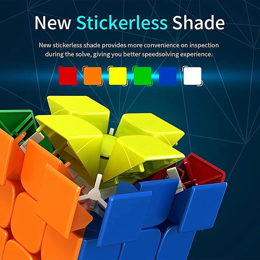 3×3 High Speed Cube – Stickerless Smooth Speedcubing Puzzle