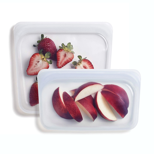 Reusable Silicone Stasher Bags – 2-Pack (Small + Medium) Food Storage & Cooking Bags