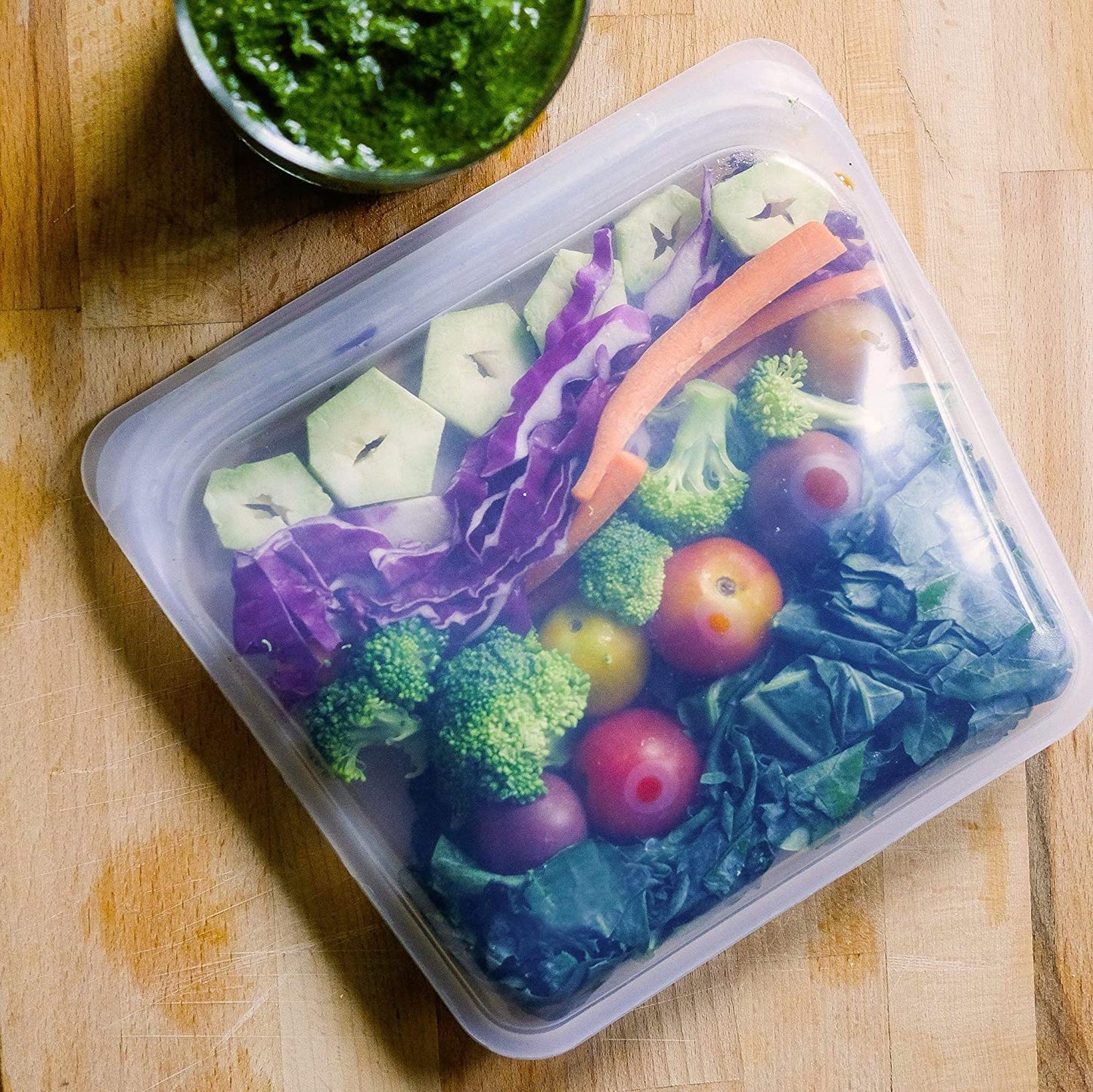 Reusable Silicone Stasher Bag – Medium (750 ml) Food Storage & Cooking Bag