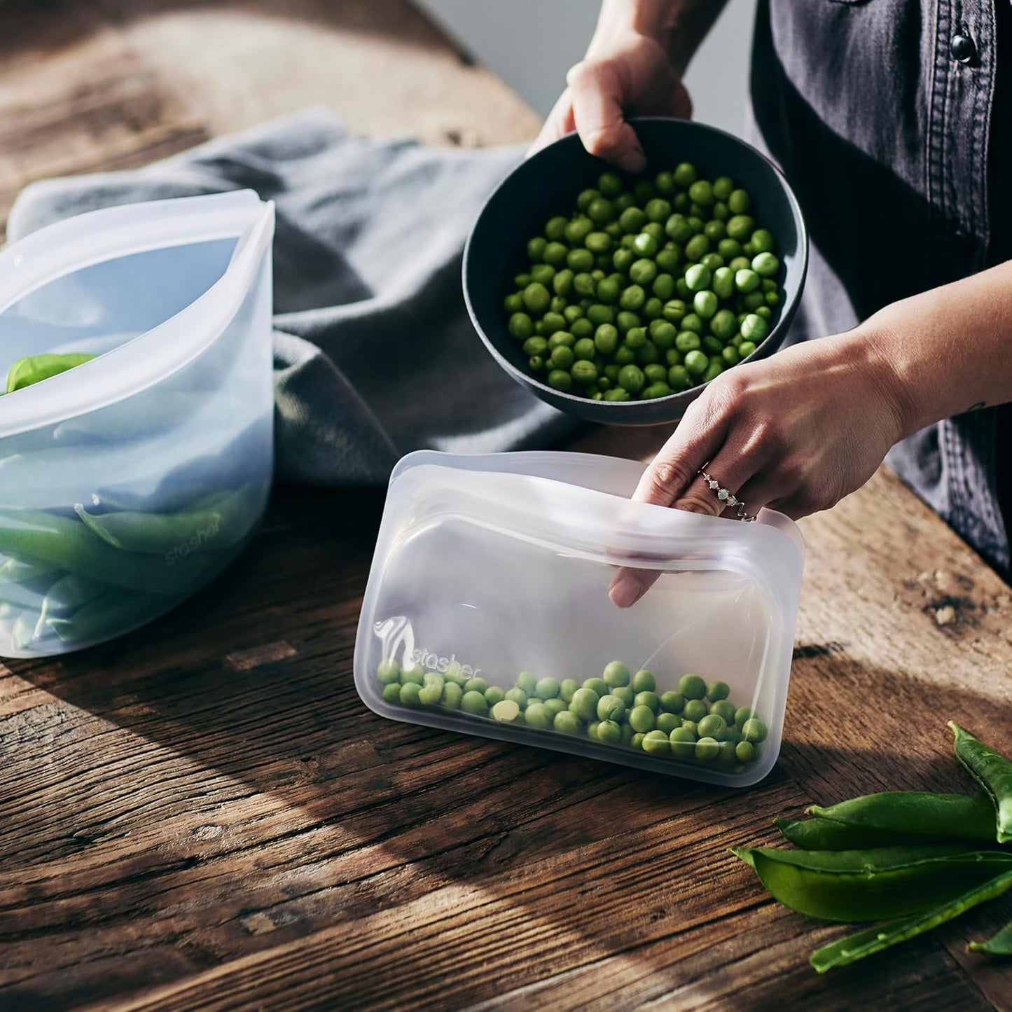 Reusable Silicone Stasher Bag – Small (300 ml) Food Storage & Cooking Bag
